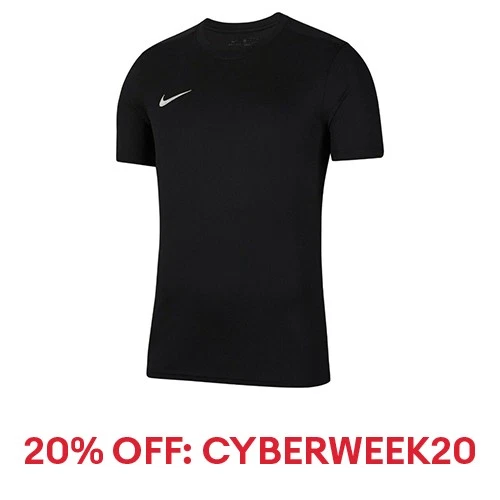 Nike Men's T-Shirt Park VII Dri-Fit Crew Neck Sports Gym Football Shirt Top Tee