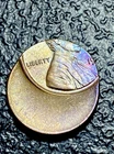 19? ERROR Off Center Lincoln Cent 60% Luster Colorful Toning