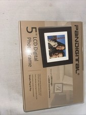 NIB PANDIGITAL 5" LCD DIGITAL PHOTO FRAME 128 MB MEMORY STORES UP TO 1200 IMAGES