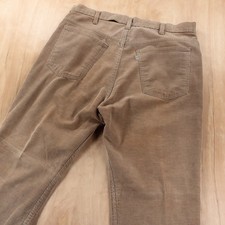 vtg usa made LEVI's 519 1529 corduroy pants jeans 36x30 tag beige talon 42