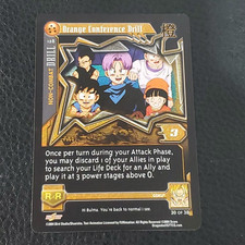 Orange Conference Drill 128 Alt Foil DBZ CCG Dragon Ball Z GT Score MP