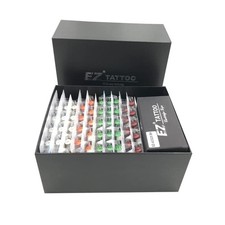 EZ Tattoo Cartridge Needles Assorted - 100Pcs Mixed 3RL 5RL 7RL 9RL 7RS 9RS 9...