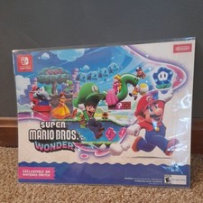 Super Mario Bros Wonder Stickers Gamestop Preorder Bonus Mario Luigi Peach Daisy