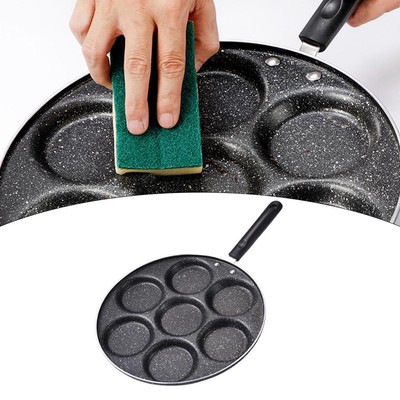 7-Loch Antihaft Omelett Pfanne für Burger Eier Schinken Pfanne Kuchen Maker Bratpfannen