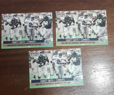 Pro Set 1990 Emmitt Smith Cowboys Offensive Rookie NFL Card Lot - 3 Cards