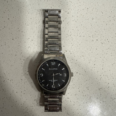 LARGE ECLIPSE WATCH -QUARTZ - BLACK FACE - OFC-10