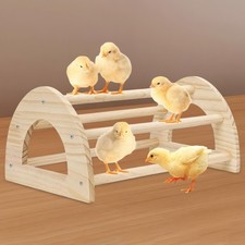 Chicken Perch Wooden Bird Perch Gym Toy Strong Training Stand Chicken Wood Stand