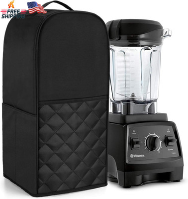 Luxja Blender Cover Compatible with Vitamix 64 Oz. Low-Profile Blender, Black(Qu