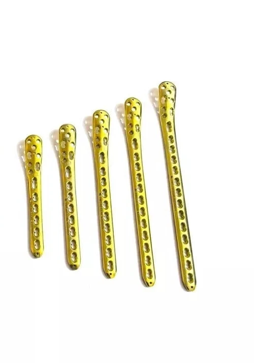 Placas de tibia distal mediales nuevo estilo 3,5 mm titanio veterinario conjunto de 10 piezas NGD Foto 2 de 3