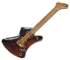 Pack of 24 Red Guitar Bike Motorcycle Hat Cap Lapel Pin HP3011