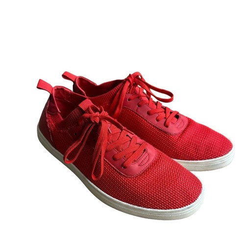 Aldo Herren Mesh Schnürschuhe Sneaker Schuhe Rot Größe 10,5 EUR 43,5 UK 9,0 SKU 2268 - Bild 4 von 14