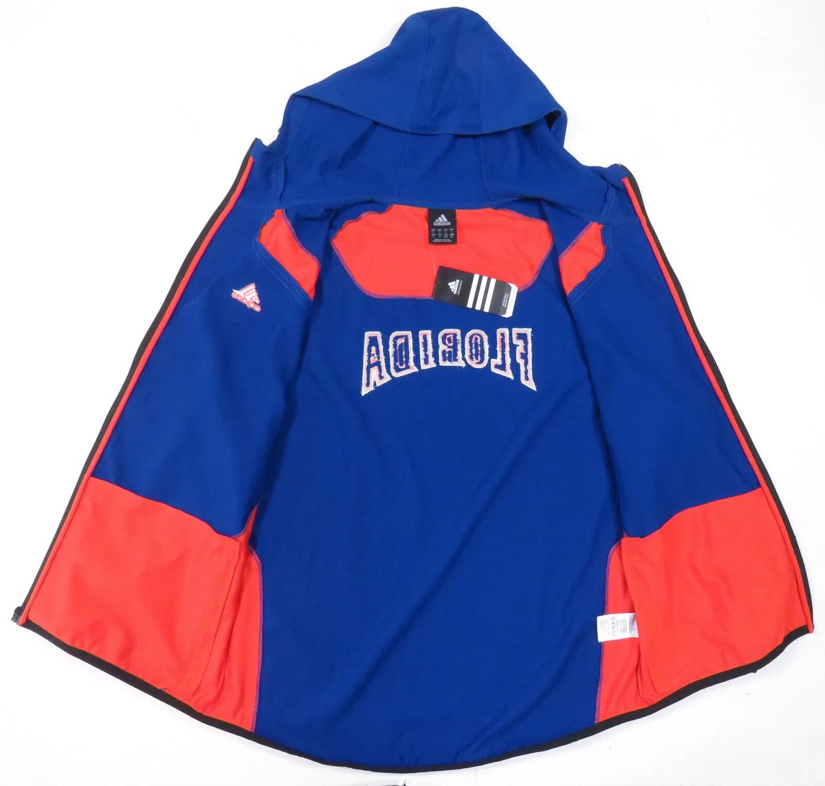 NWT Florida Gators Adidas Performance Blue NCAA Mens Hooded Full