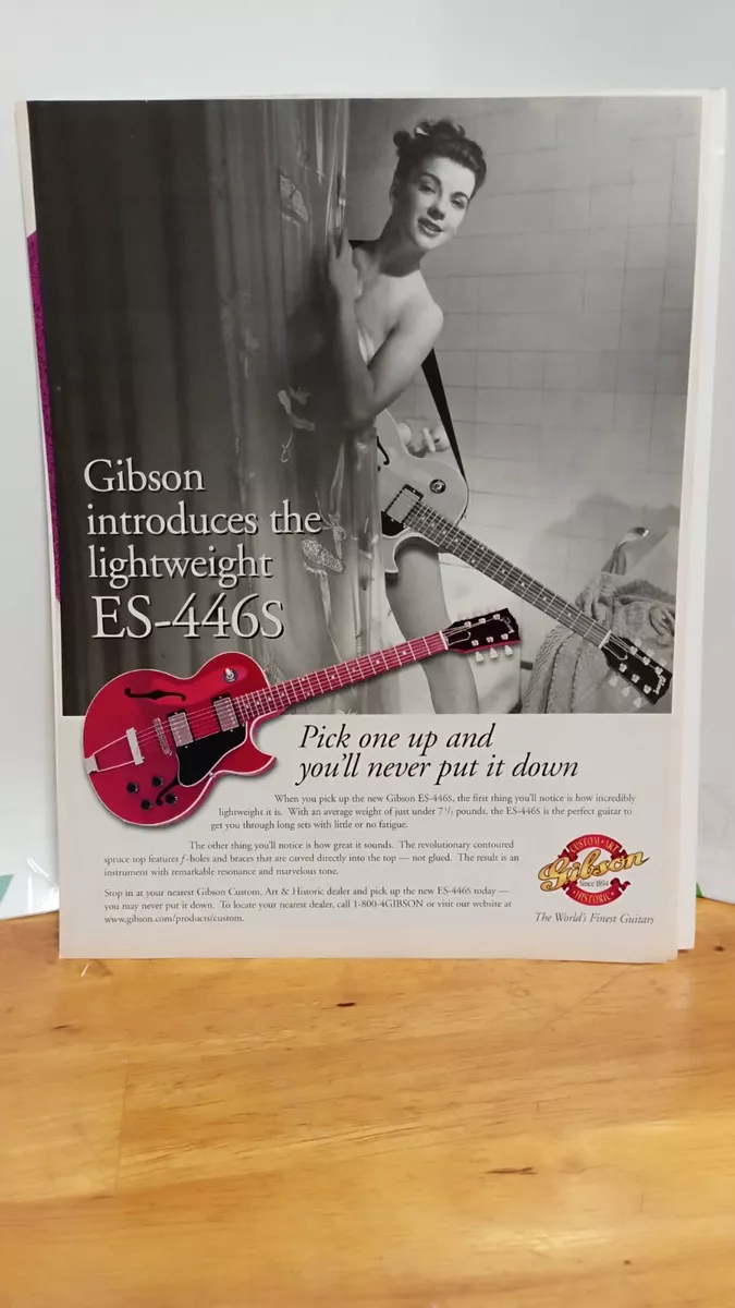 GIBSON ES 446 GUITARS PRINT AD 11 X 8.5 001299 eBay