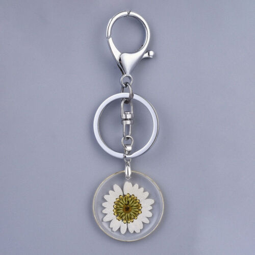 Keychain Clip-on Sunflower Key Ring Hand Bag Purse Charm Pendant Zipper Pull - Picture 2 of 3