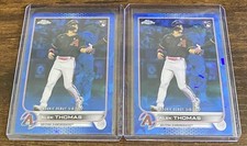 Alek Thomas 2022 Topps Chrome Update Sapphire Rookie Debut RC #US282 Lot (2)
