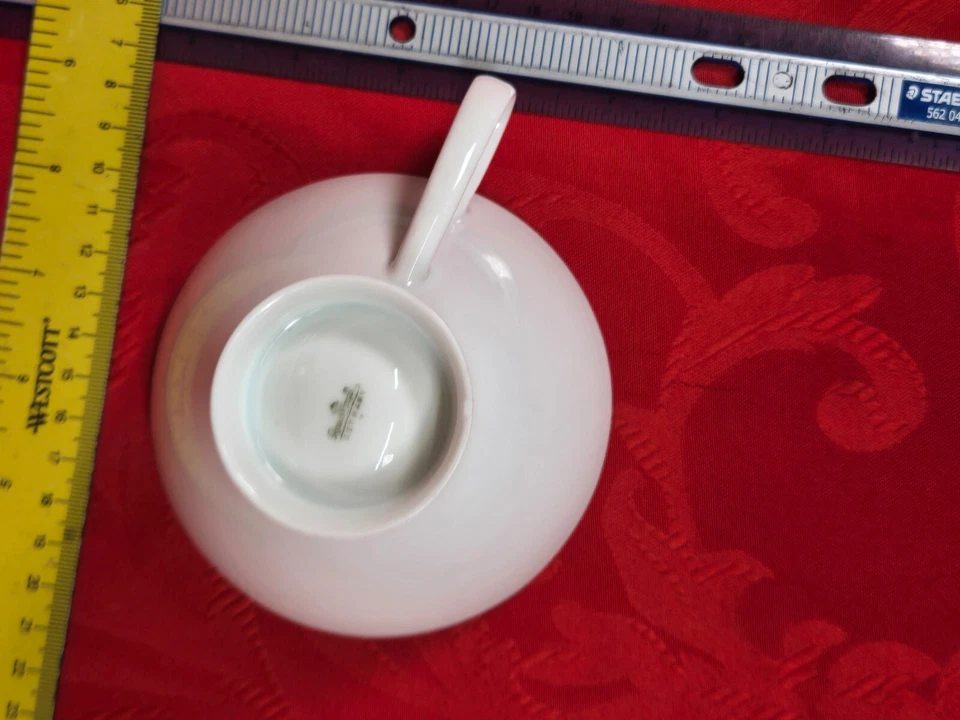 Taza Rosenthal Studio Line, patrón Athenia, porcelana blanca, decoración minimalista Foto 3 de 3