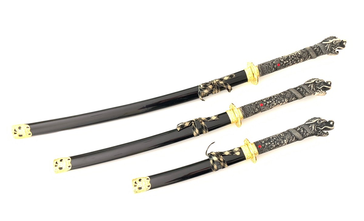 3点セット TSUTSUFUDE＆KATANAFUDE＆NANAMEFUDE One Piece Sword Set 3 Katana Roronoa Zoro STEEL Shusui Yubashiri