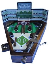 Tabletop Baseball Game - Wooden Stadium Pinball Style Desktop Sports Barrington 