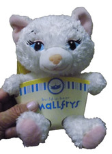 Build A Bear Smallfrys SASSY KITTY Plush White Cat Kitten in Box 2010 RETIRED