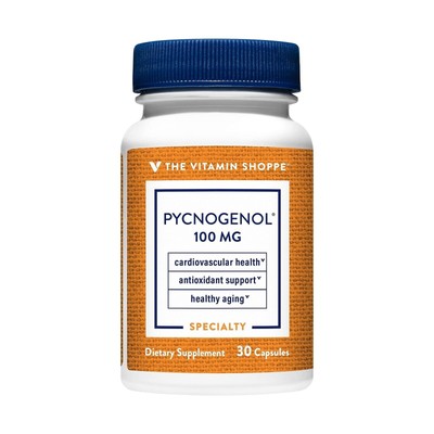 The Vitamin Shoppe Pycnogenol 100mg - Antioxidant 30 capsules ATS