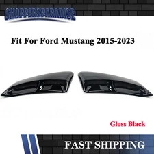 Gloss Black For Ford Mustang 2015-2023 Rear Fender Panel Side Body Flare Scoop