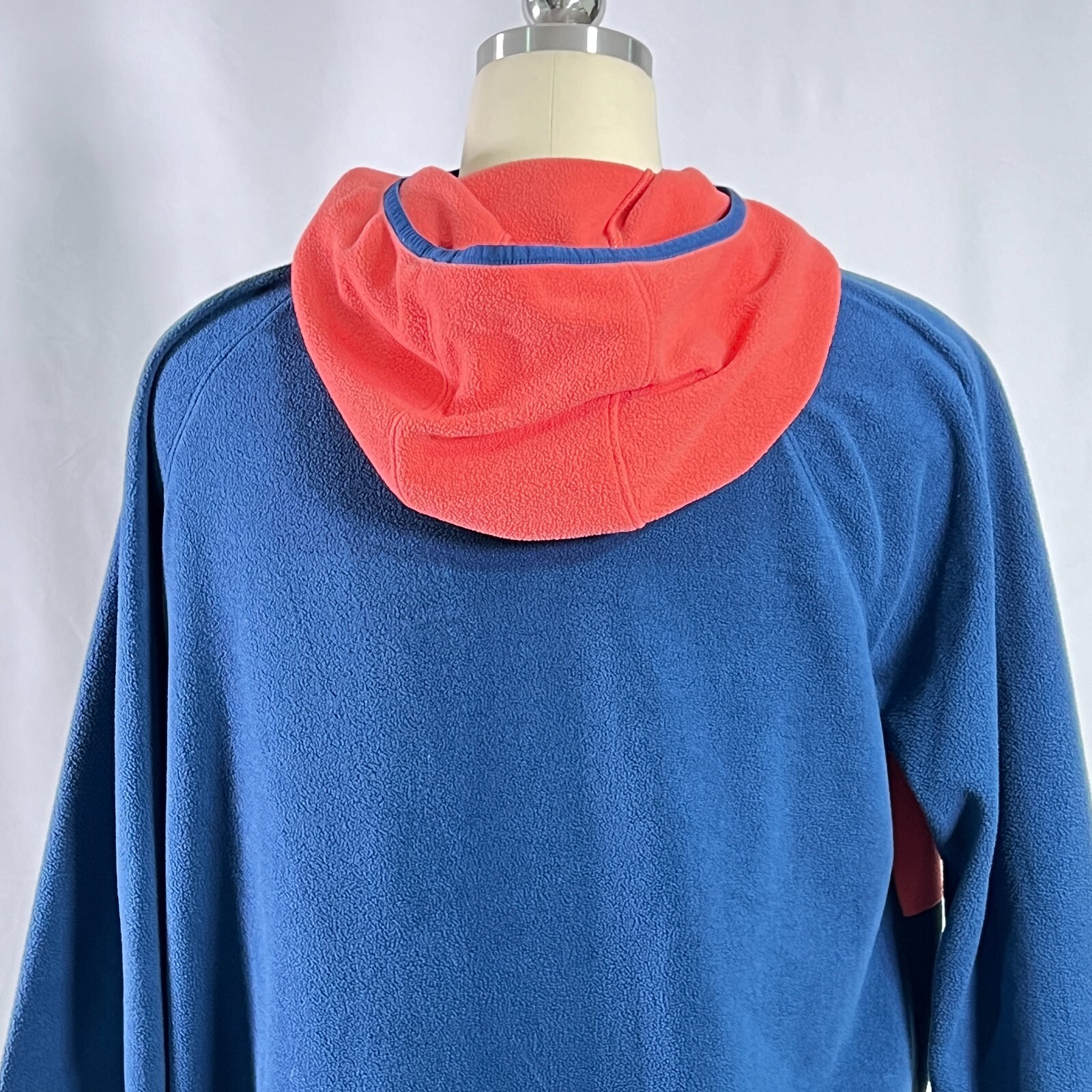 The North Face Fleece Jacket Women’s Hooded Outdoor Ski Blue/Red, Sz L eBay