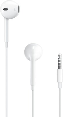 Apple Basic Ear Headphones with 3.5mm Plug, Wired Ear Buds with Built-in Remote