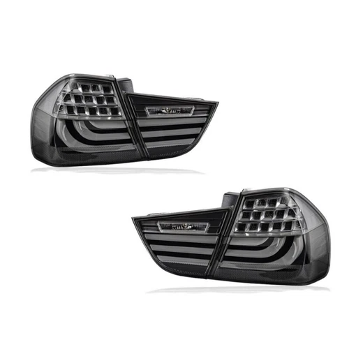 Smoked LED L+R Tail Light Rear Brake Lamp For 2009-2012 4-DOOR BMW 3 Series E90 - Picture 4 of 9