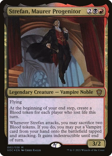 1x Strefan, Maurer Progenitor *FOIL* - NM - Crimson Vow Commander SPARROW MAGIC