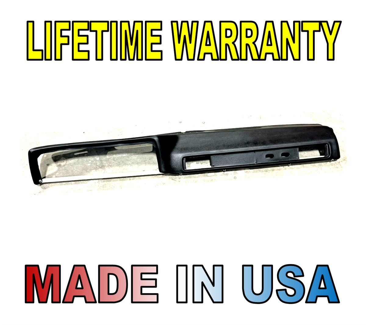 1979-1980 Chevy GMC Truck Urethane Dash Pad Black C10 Square Body