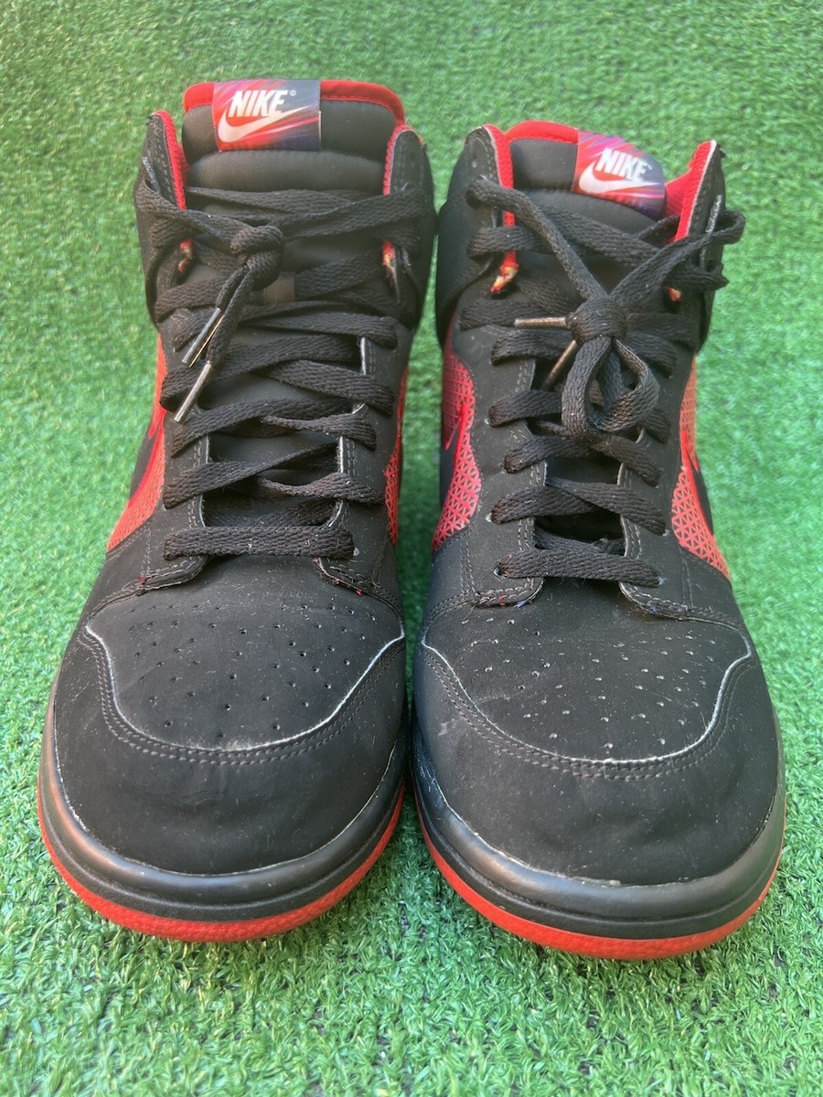 Nike Dunk High Retro Black Red Bred Mens Size 11 US 317982-055 Pre 