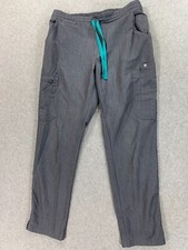 Figs Yola Skinny Hospital Scrub Pants Women's Small Gray
