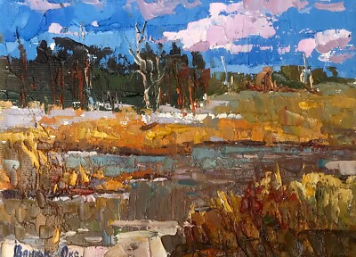 Oil Painting Spring Is Coming Soon O. Kalenyuk Unframed Original