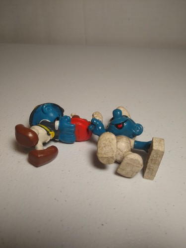 LOTE DE 7 FIGURAS DE PVC SCHLEICH PEYO DE 2 PULGADAS AÑOS 1978-1982 - Imagen 11 de 12