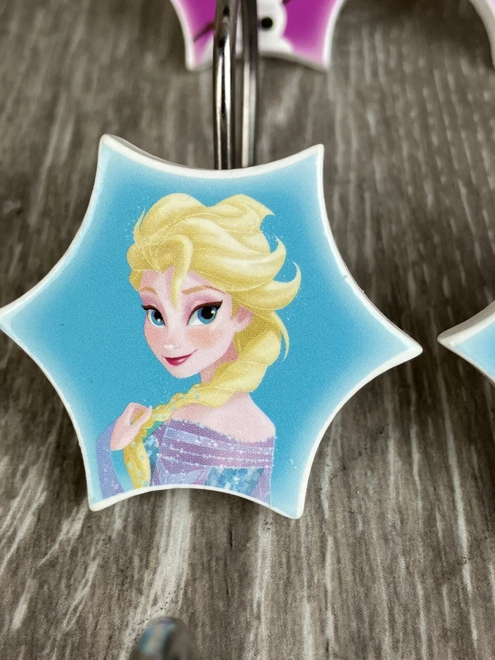 冰雪奇缘迪士尼艾莎安娜奥拉夫浴帘环钩陶瓷12件套 — 第 3/4 张图片