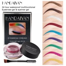 2xHigh Quality Dipbrow Eyebrow Pomade Eye Brow Makeup Duo Brush