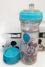 🎀Vintage Evenflo Disney Babies Drop In Nurser Baby Bottle Minnie Mouse 8oz RARE
