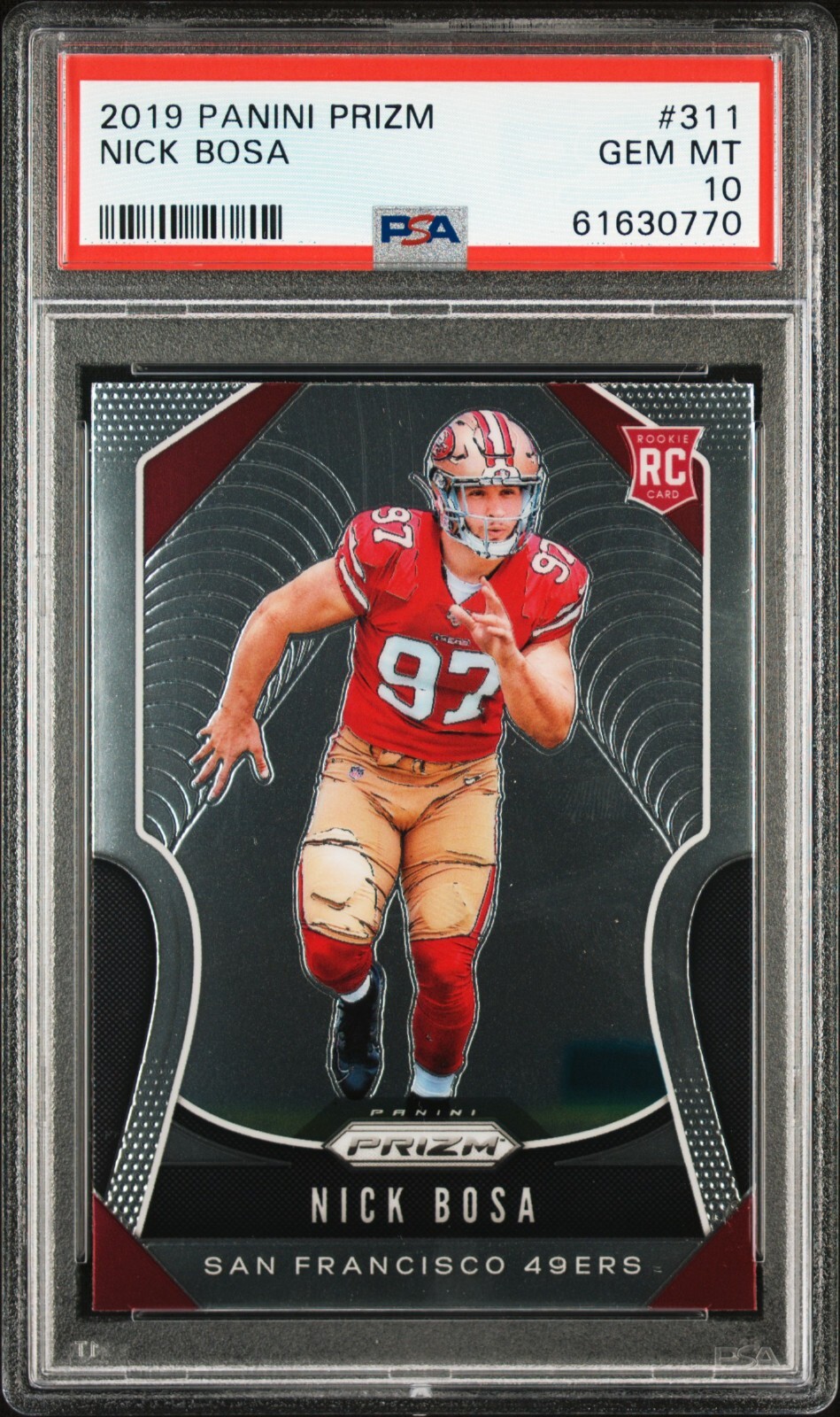 Nick Bosa 2019 Panini Prizm #311 Rookie Card PSA 10 Gem Mint RC