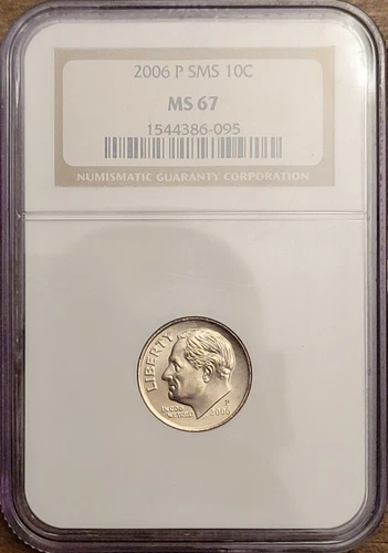 2006-P Roosevelt Dime SMS 10c - NGC MS67 - FREE SHIPPING!