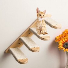 Wall Mounted Cat Furniture Wooden Cat Shelves Perches Wall Cat Steps Ladder