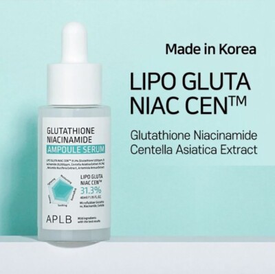aplb glutathione ampoule serum APLB Glutathione Niacinamide Ampoule Serum Whitening Anti-aging AUTHENTIC  EXP'27