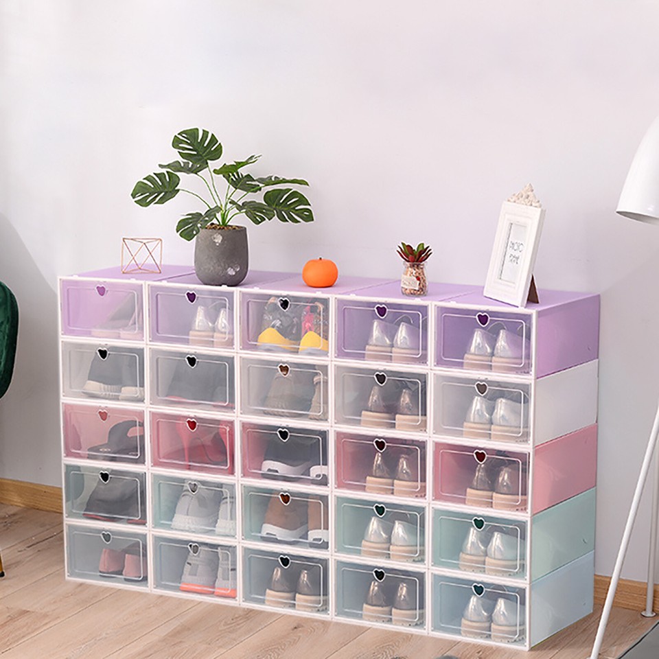 Schuhbox Transparent Stapelbar