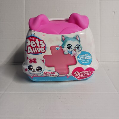 Pets Alive Puppy Rescue Surprise by ZURU - Cuddly Talking Pet New