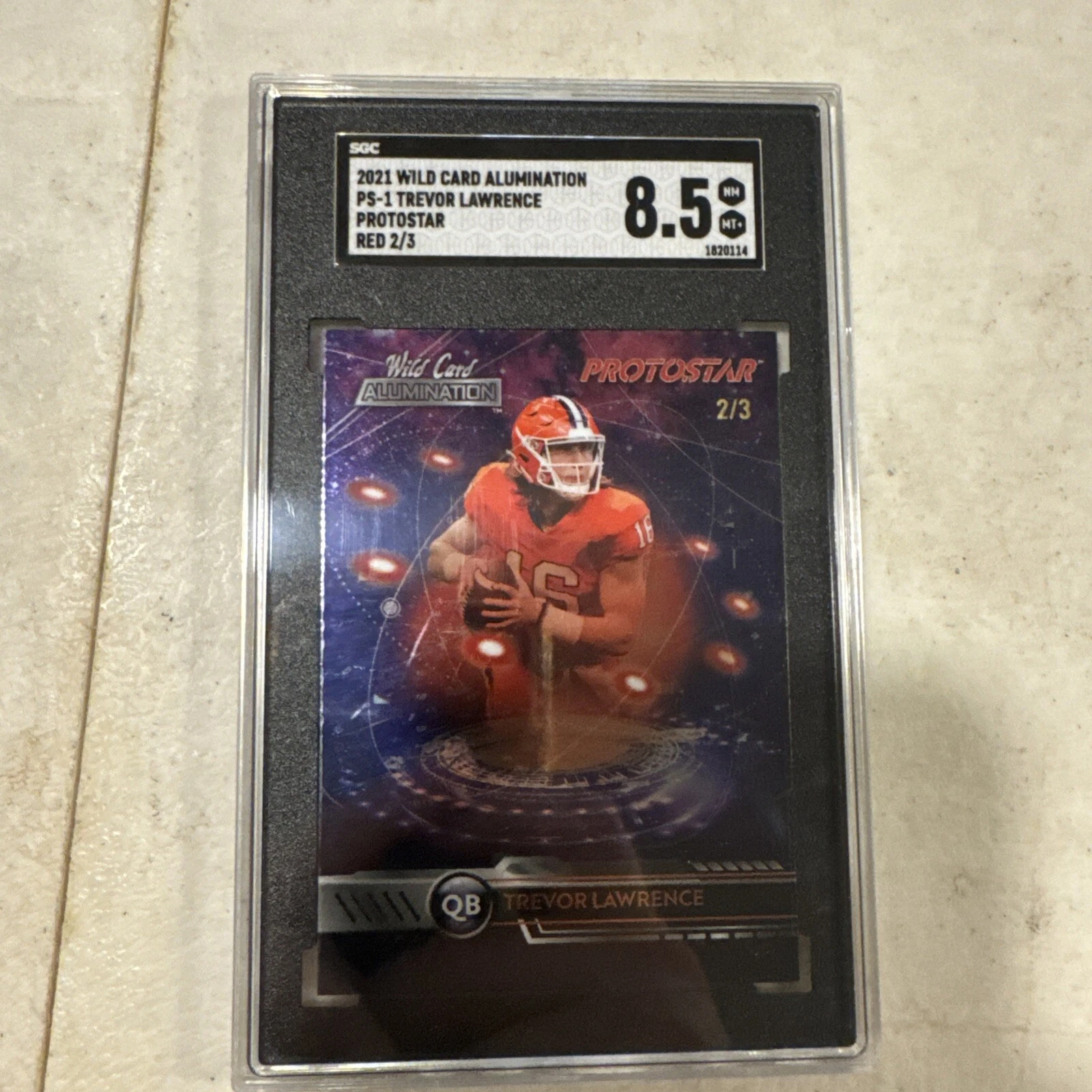 Trevor Lawrence Wild Card Alumination Protostar #PS1 Pink