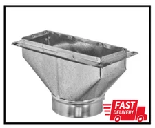 Register Box with Flange Galvanized Steel HVAC Supplies 10 in. x 4 in. to 6 in.