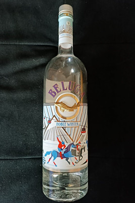 Beluga Vodka Empty Bottle 1Litre special issue gold Noble winter