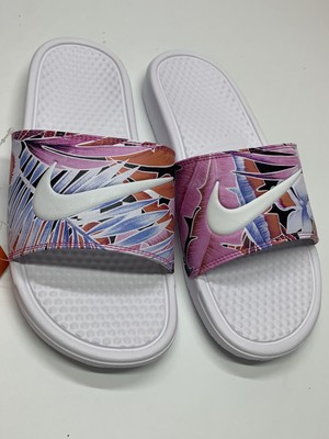 nike floral benassi slides