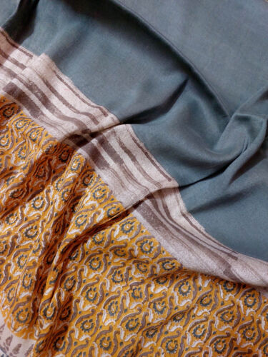 Vintage Printed Pure Cotton Dupatta India Ethnic Scarf | Traditional Indian Wrap