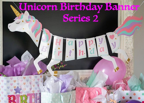 Unicorn Birthday Theme Party Decoration, Cake & Cupcake Topper, Banner, Balloon - Picture 18 of 24