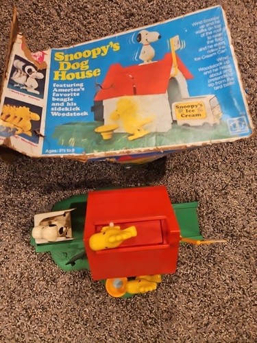 Hasbro1965 Romper Room Snoopy's Dog House Snoopy Woodstock Ice-cream cart - Picture 6 of 10